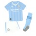Manchester City Julian Alvarez #19 Replika babykläder Hemmaställ Barn 2023-24 Kortärmad (+ korta byxor)